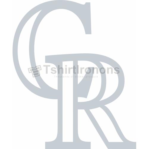 Colorado Rockies T-shirts Iron On Transfers N1564